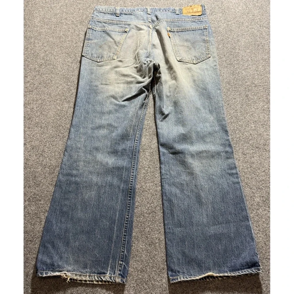 Vintage 70s Men's Levi's Orange Tab Bootcut Flared‎ 20517-0217 37x27.5* USA Made